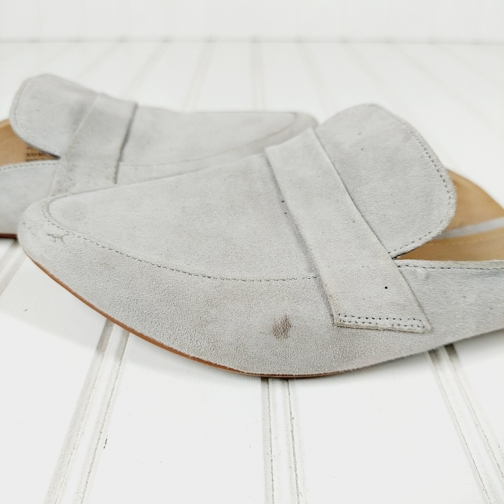Steve Madden Gray Suede Flavor Flat Mule F922 - Picture 11 of 14